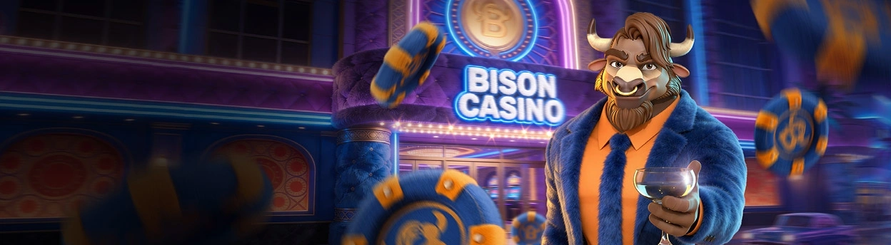 Bison Willkommensbonus-Banner